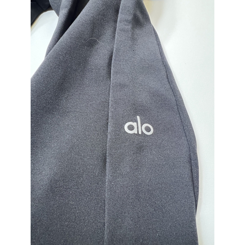 Alo Yoga Size XS High Waist 7/8 Zip It Flare Legging Pants Black Athletic Sport - Picture 10 of 13